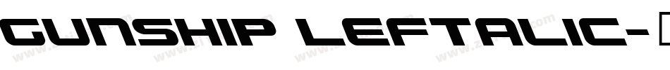Gunship Leftalic字体转换